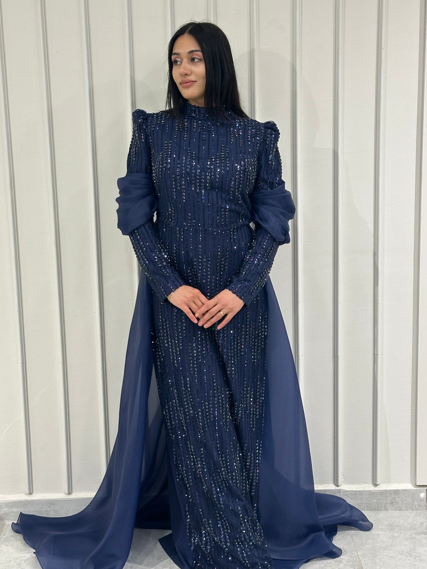 MEY-111 Alessia Tesettür Abiye